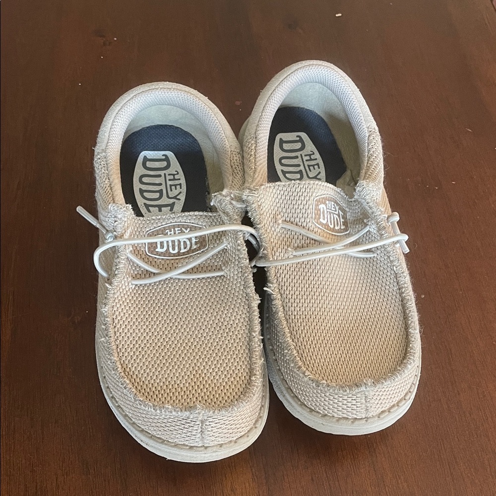 Hey Dude Kids Tan Moccasins